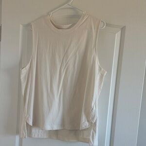 Athleta Cream Sleeveless Top